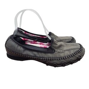 Skechers Relaxed Fit Memory Foam Shoes Women's Size 8.5 Black Slip On Loafers